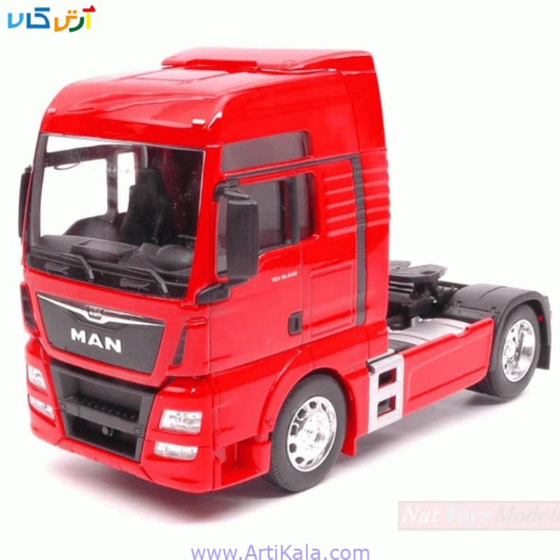 ماکت ماشین تریلی مدل MAN TGX (4×2) RED 1:32