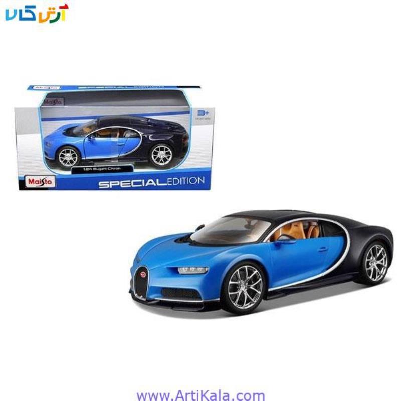 ماکت ماشین بوگاتی شیرون 1/24 مدل Bugatti Chiron