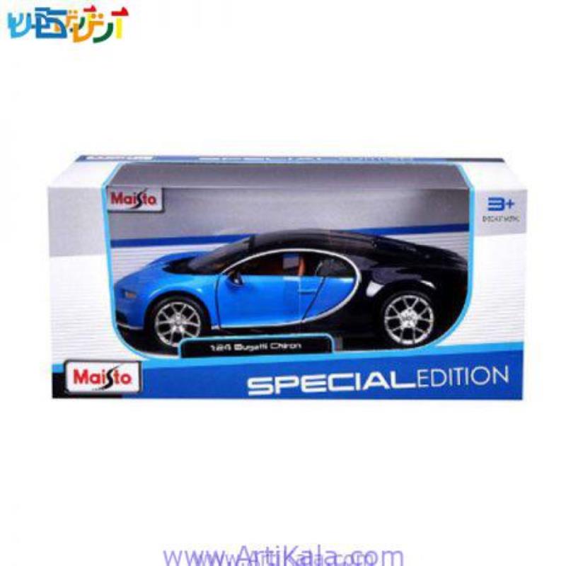 ماکت ماشین بوگاتی شیرون 1/24 مدل Bugatti Chiron