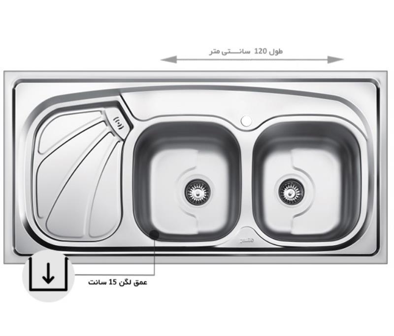 سینک بیمکث مدل 514 BS روکار