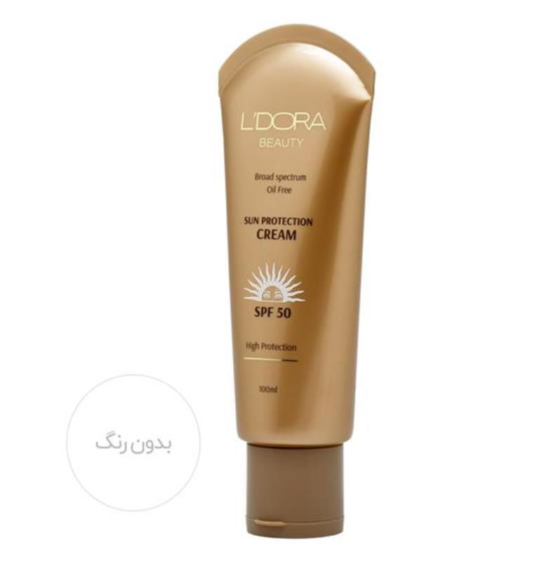 کرم ضدآفتاب بدون رنگ و فاقد چربی SPF50 لدورا 100 میلی لیتر