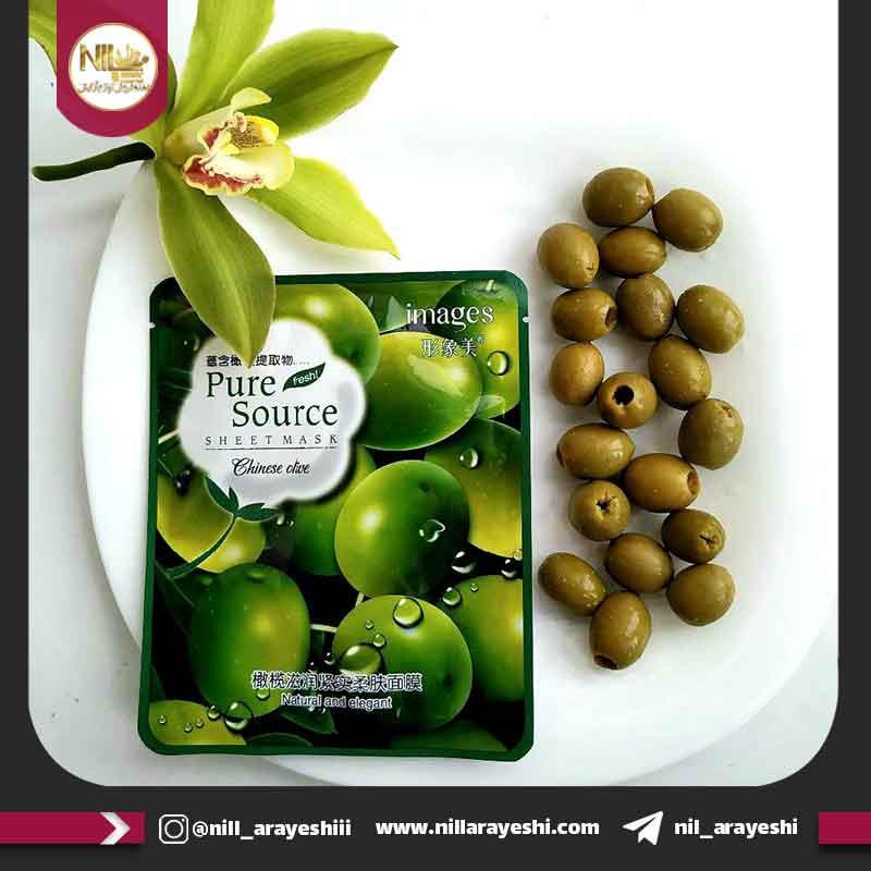 ماسک ورقه ای مرطوب کننده و مغذی پوست روغن زیتون ایمیجز xxm0839