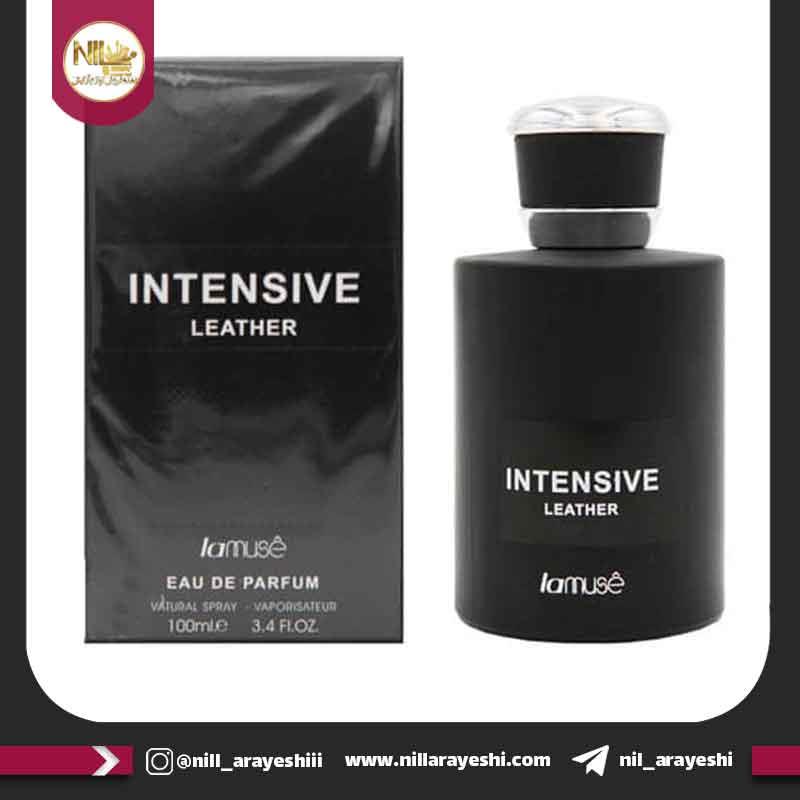 ادوپرفیوم لاموس intensive leather حجم ۱۰۰ میل