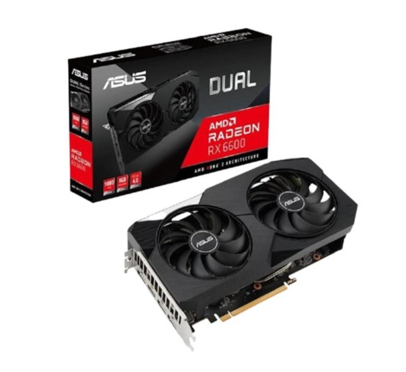 کارت گرافیک ایسوس Dual Radeon RX 6600 8GB