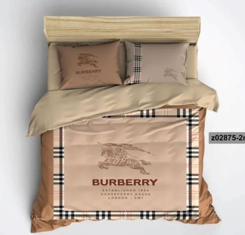 روتختی سه بعدی طرح BURBERRY دو نفره ( کد 1168 )