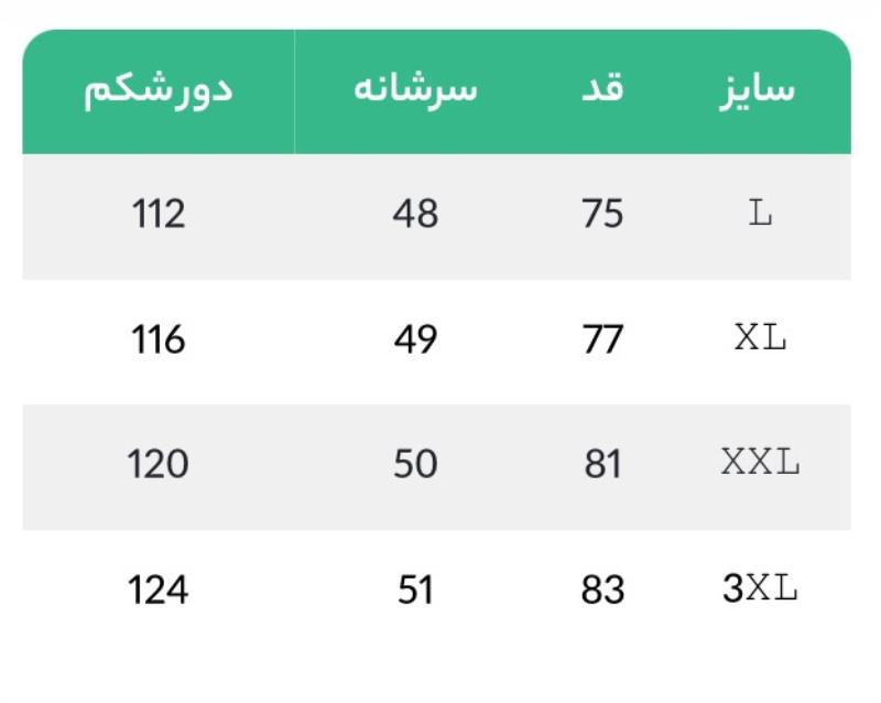 کاپشن زمستانه مدل مریت